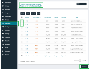 WCFM Marketplace - Withdrawal | WC Lovers