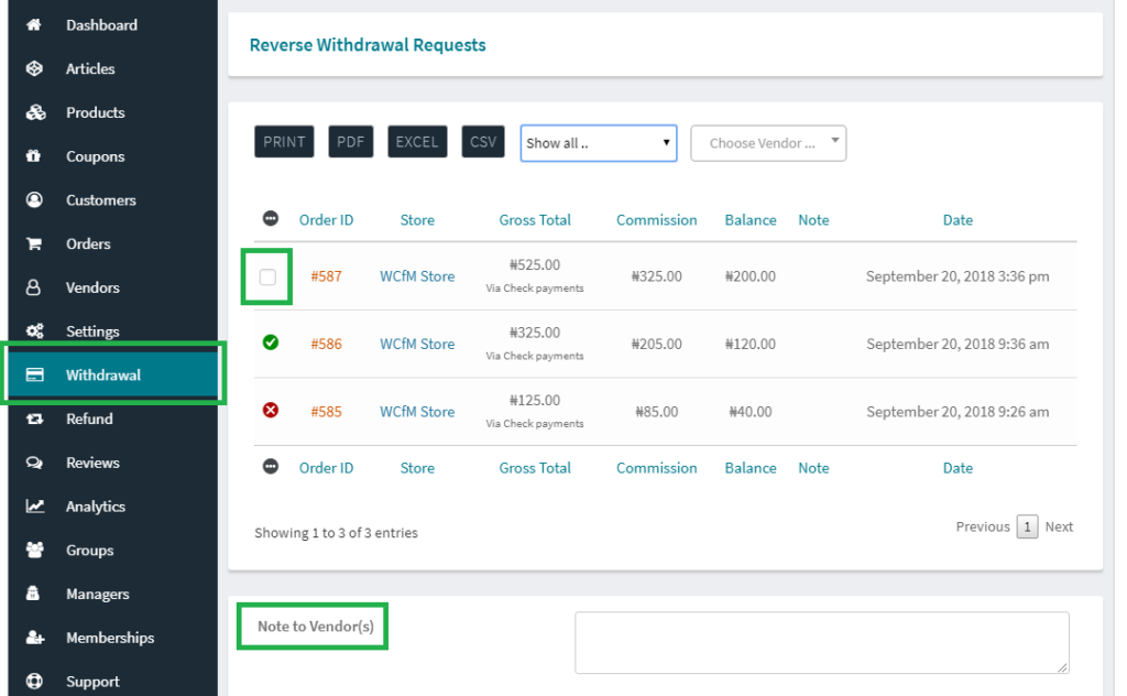 WCFM Marketplace - Reverse Withdrawal | WC Lovers