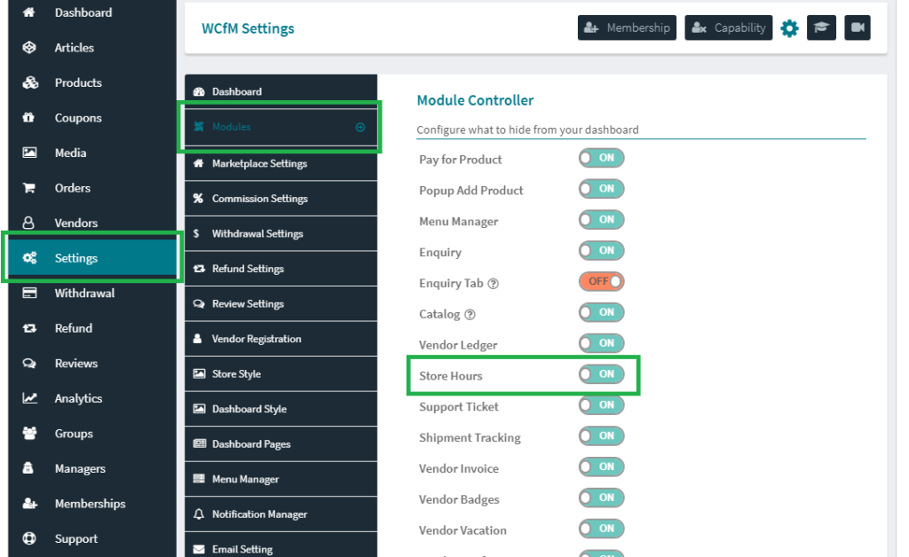 WCFM Marketplace - Store Hours | WC Lovers